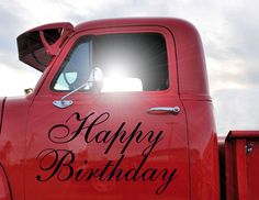 Happy birthday truck picture