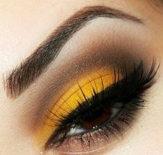 brown-eyes-yellow-makeup