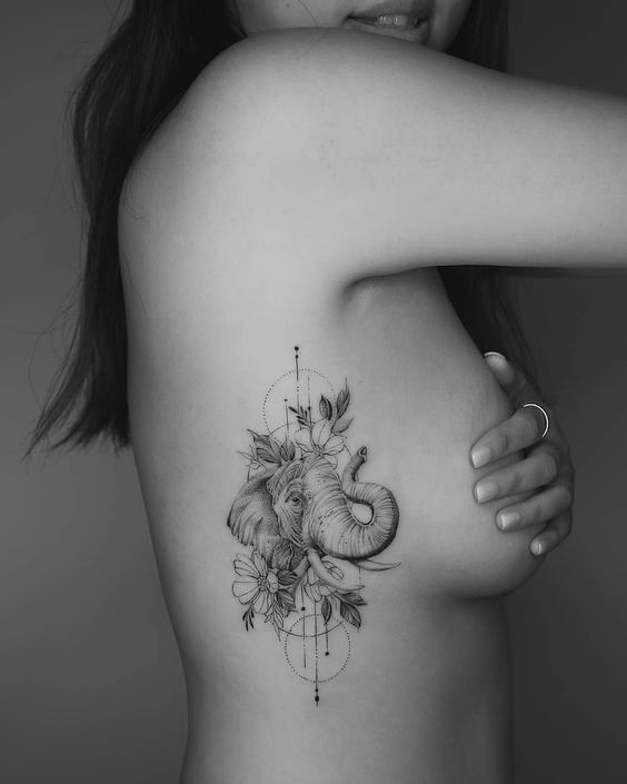 creative geometric tattoo