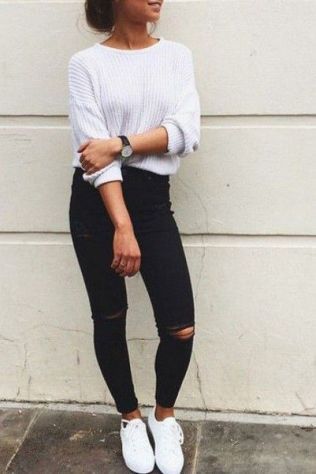 ripped jeans outfit