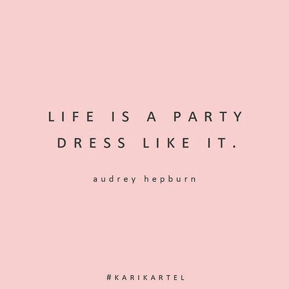 life is a party quote