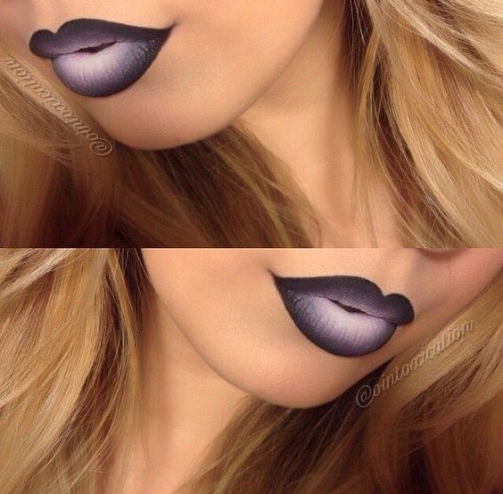 gray ombre makeup