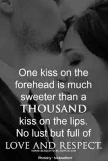 One kiss quote for couple