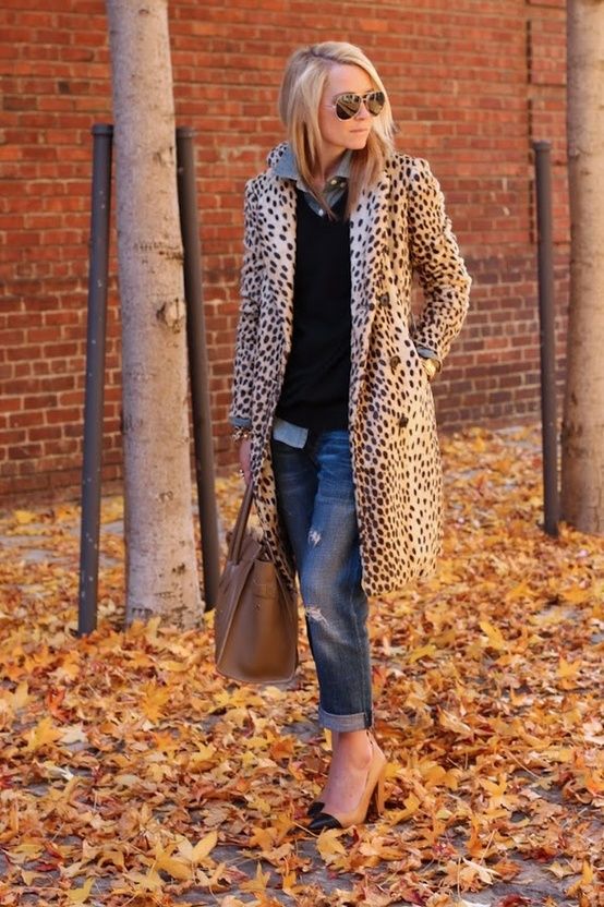 Boyfriend Jeans with a Statement Overcoat