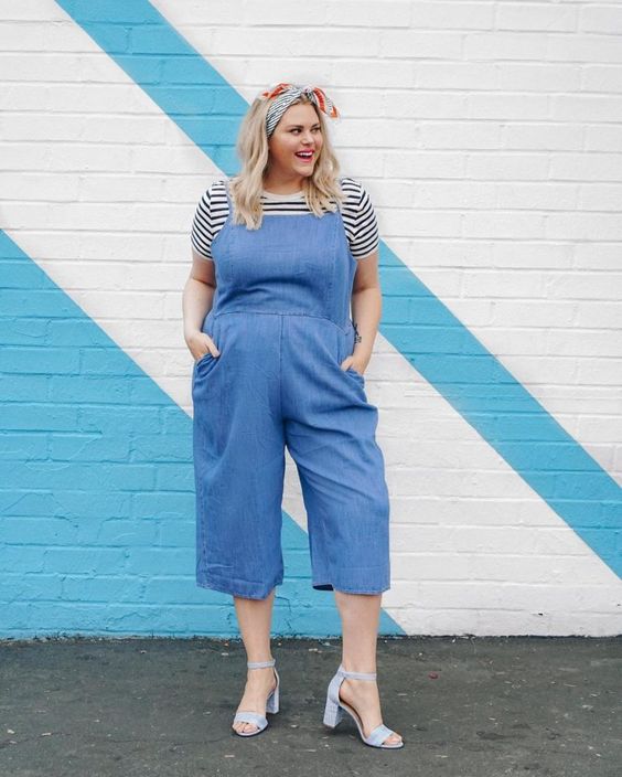 Baby Shower Outfit Chambray Jumpsuit