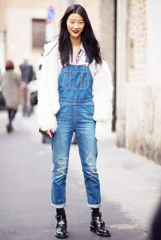 Cute Tomboy Outfit Denim Overalls
