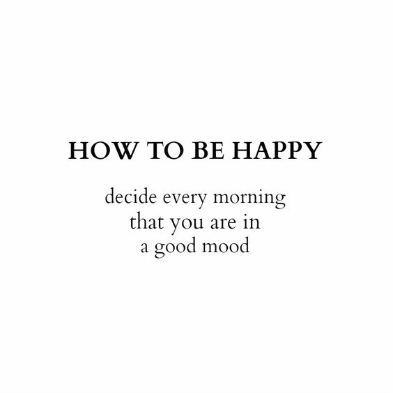 How To Be Happy