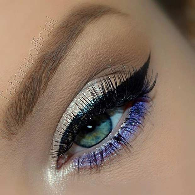 Lilac and Silver Lids