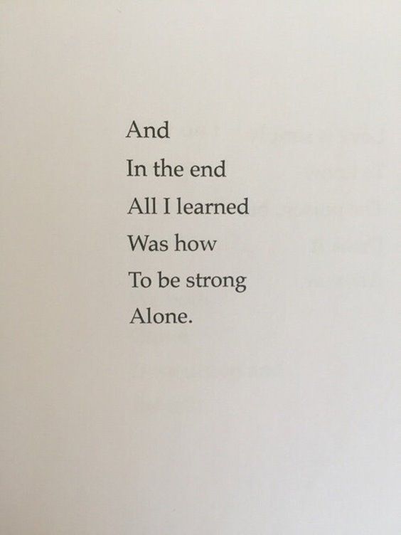 Alone Strength Quotes