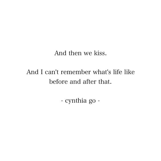 And Then We Kiss
