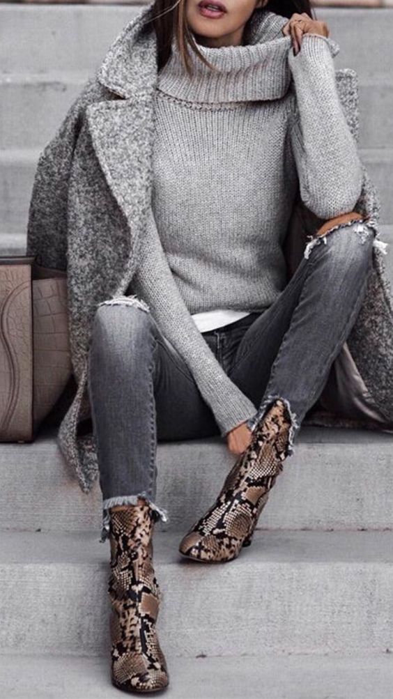 Gorgeous Overcoat and Statement Boots
