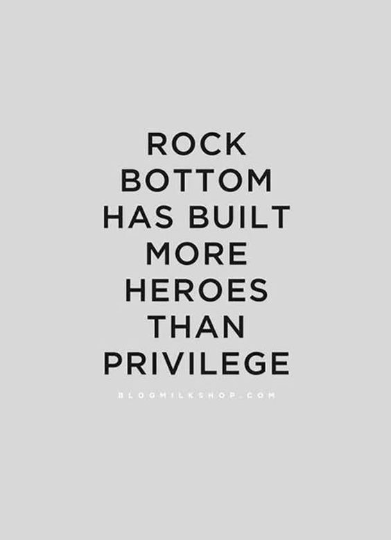 Rock Bottom Strength Quotes
