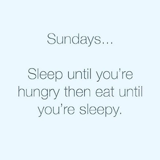 Sleep In Sunday Quotes
