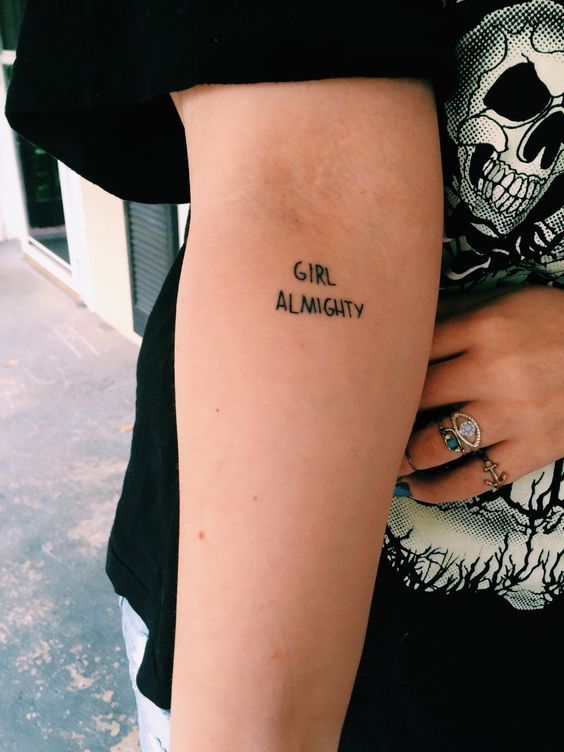 Almighty Feminist Tattoos