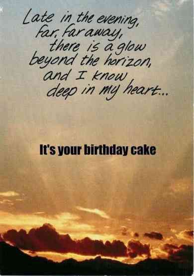 Birthday Cake Funny Quote