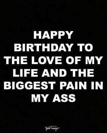 Lover Funny Birthday Quotes