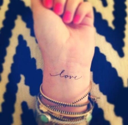 Simple Love Tattoos