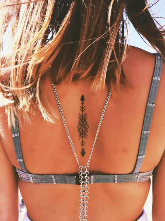 Spine Arrow Tattoos