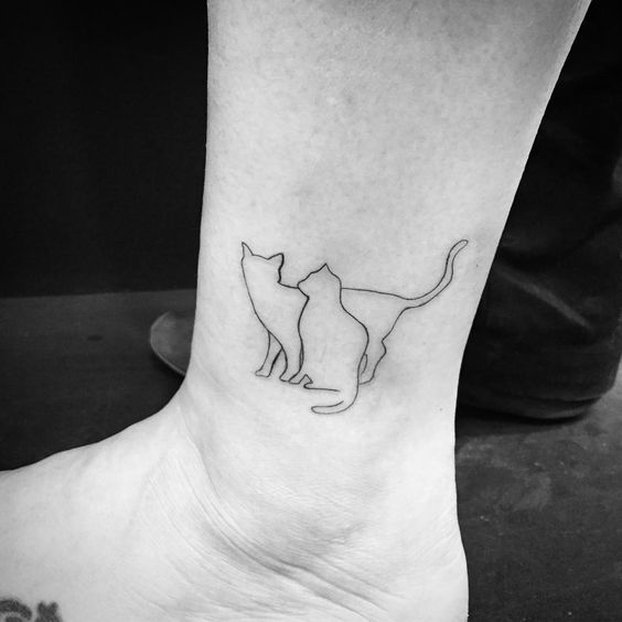 Feline-Ankle-Tattoos