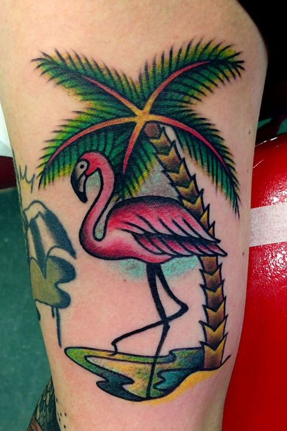 Flamingo Beach Tattoos