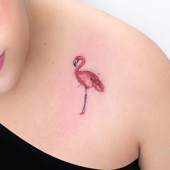 Flamingo Bird Tattoos