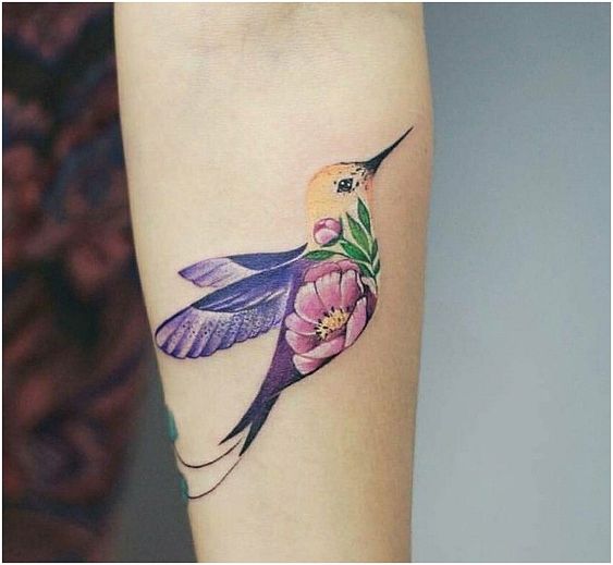 Floral Bird Tattoos