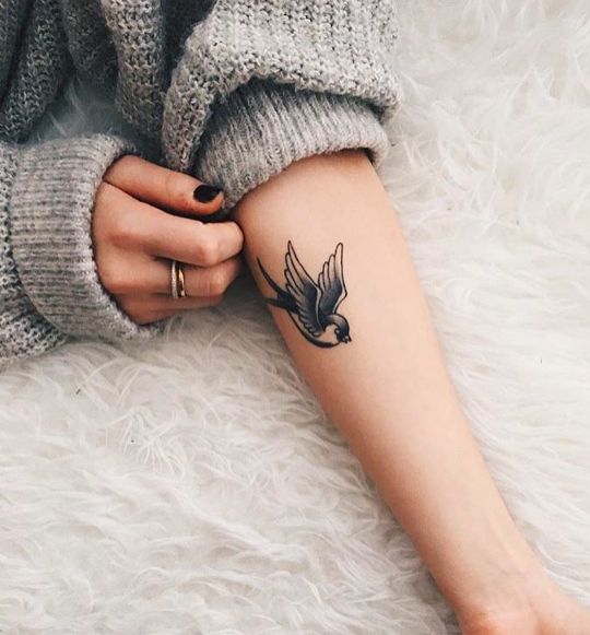 Forearm Bird Tattoos