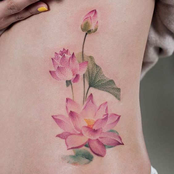 Mulitple-Lotus-Tattoos