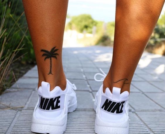 Palm Tree Beach Tattoos