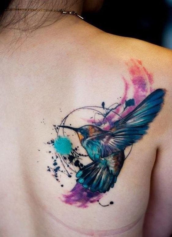 Watercolor Bird Tattoos