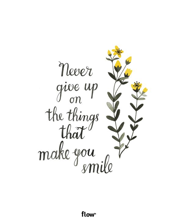 Never Give Up Smile