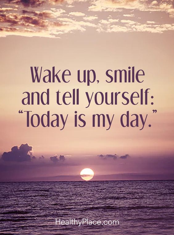 Wake up smile quote
