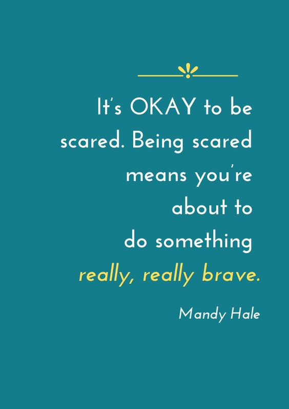 brave inspirational anxiety quote