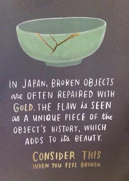 broken objects mental health quote