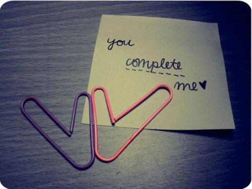 You complete me