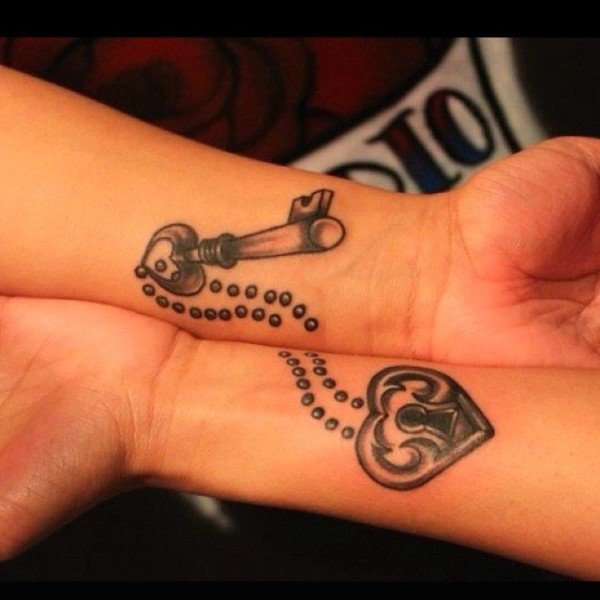 lock and key tattoos