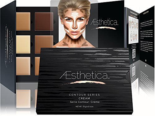 Aesthetica-Cosmetics-Cream-Contour-and-Highlighting-Makeup-Kit-Contouring-Foundation-Concealer-Palette-Vegan-Cruelty-Free-Hypoallergenic-Step-by-Step-Instructions-Included-0