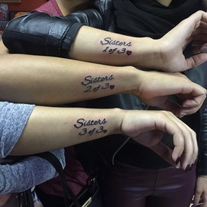 sister matching tattoos