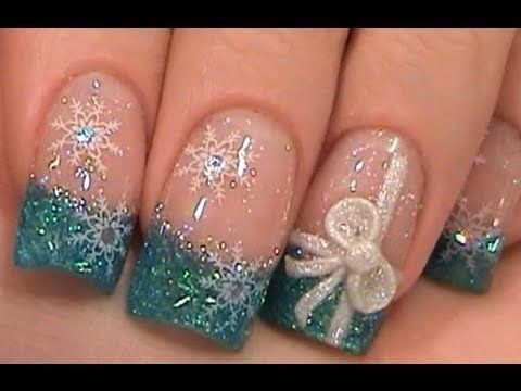 snowflake nail wraps