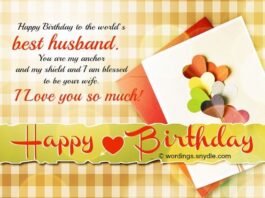 50 Cute and Romantic Birthday Wishes for Husband