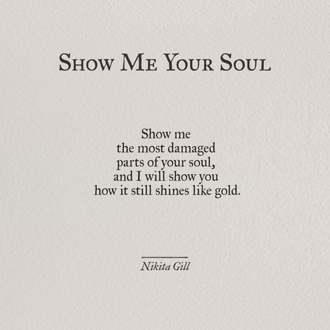 Show Me Your Soul