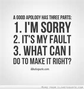 Three Part Apology