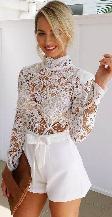 sexy white lace outfit