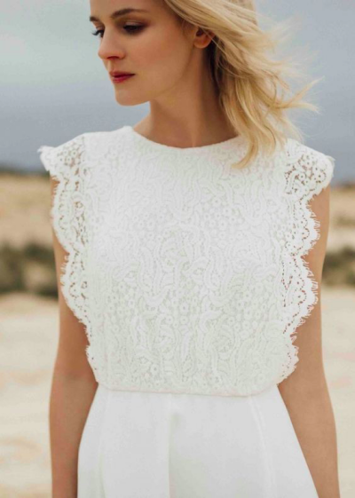 white classy dress look