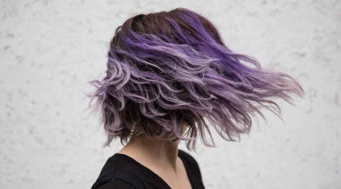 purple balayage hair