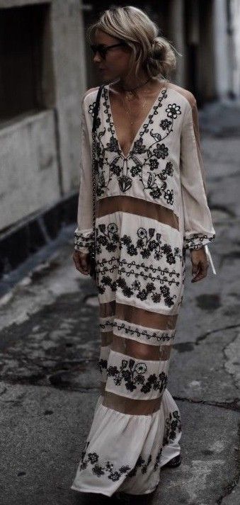 embroidered boho outfit