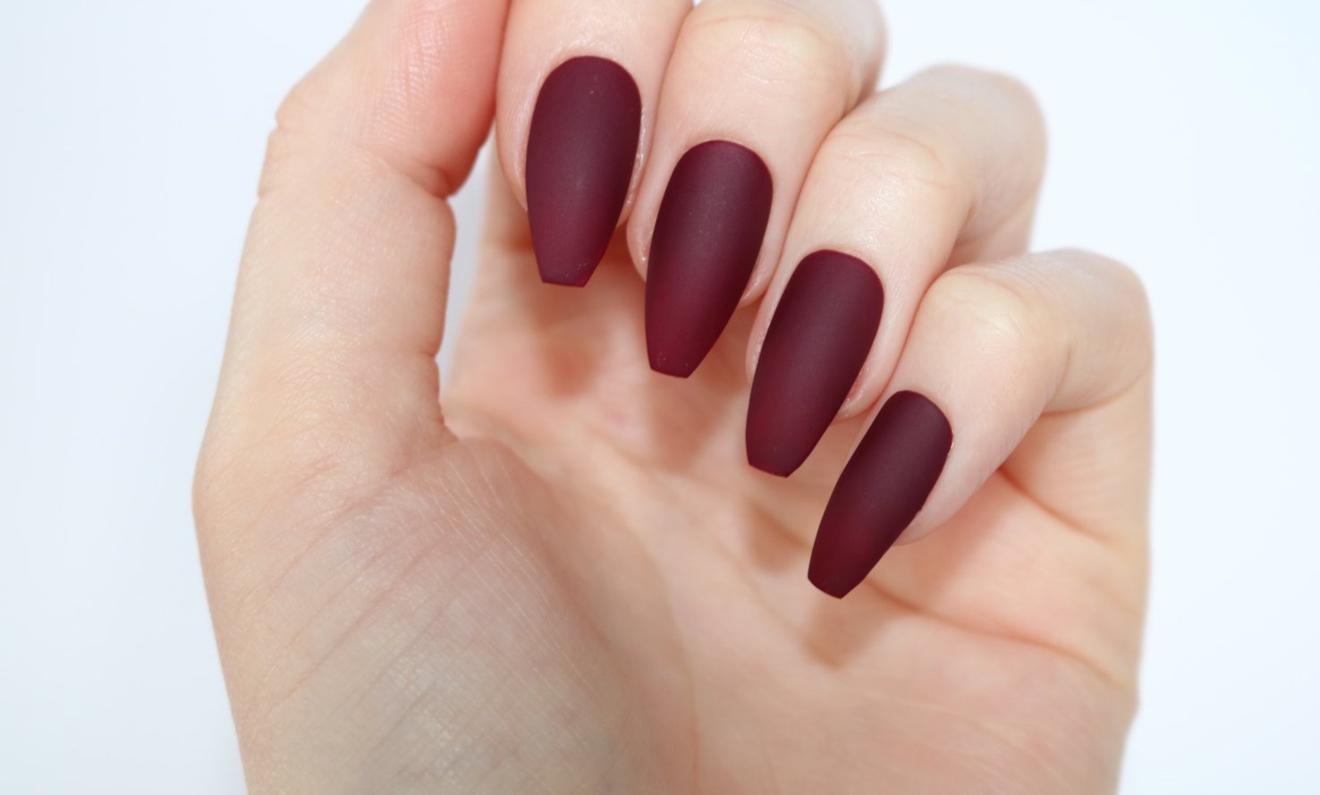 coffin shaped nail color