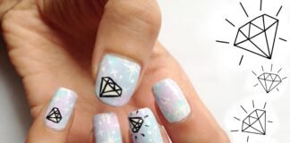 diamond nail designs