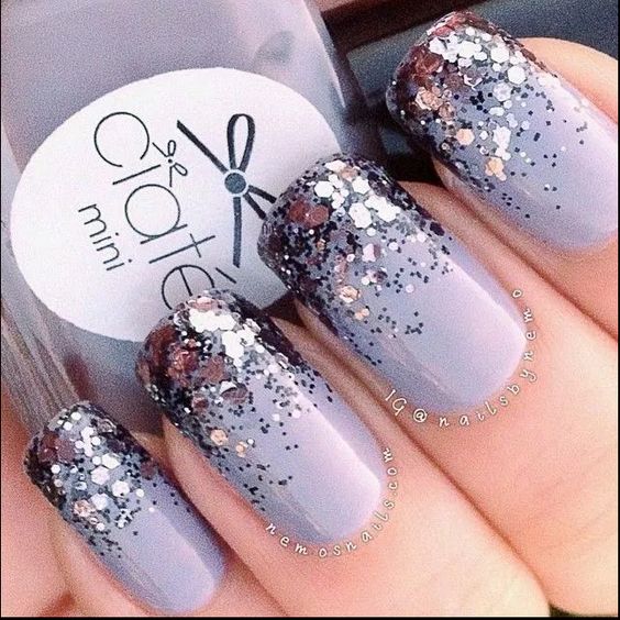 french silver manicure