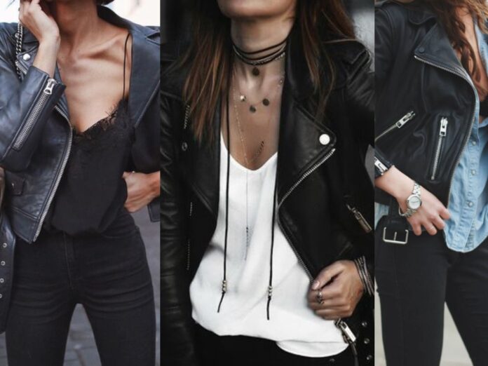 leather jacket outfits